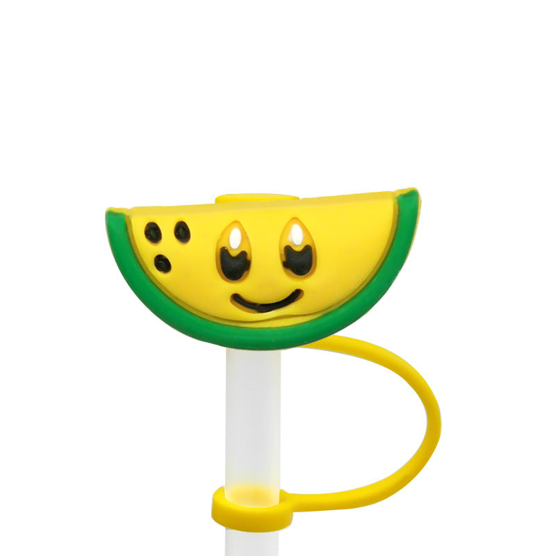 Wholesale 10pcs/pack  Cute cartoon straw cap straw cover silicone dust plug